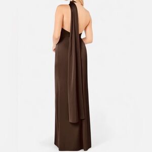 Jolie Chocolate Backless Dress
